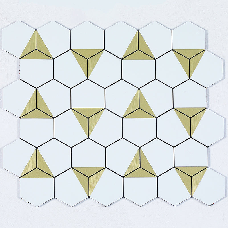 Kitchen Mosaic Tile Wallpaper Waterproof Peel and Stick Backsplash Tile