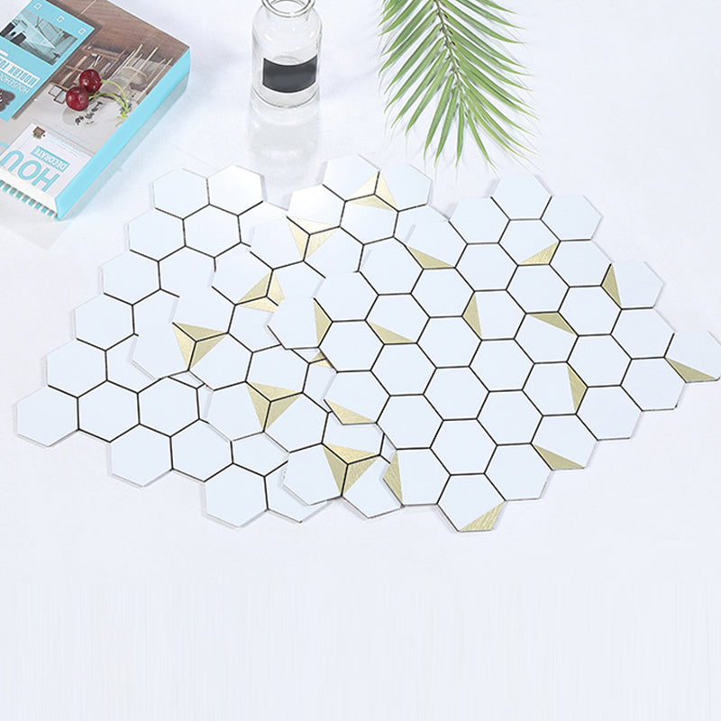 Kitchen Mosaic Tile Wallpaper Waterproof Peel and Stick Backsplash Tile