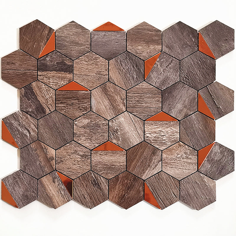 Kitchen Mosaic Tile Wallpaper Waterproof Peel and Stick Backsplash Tile