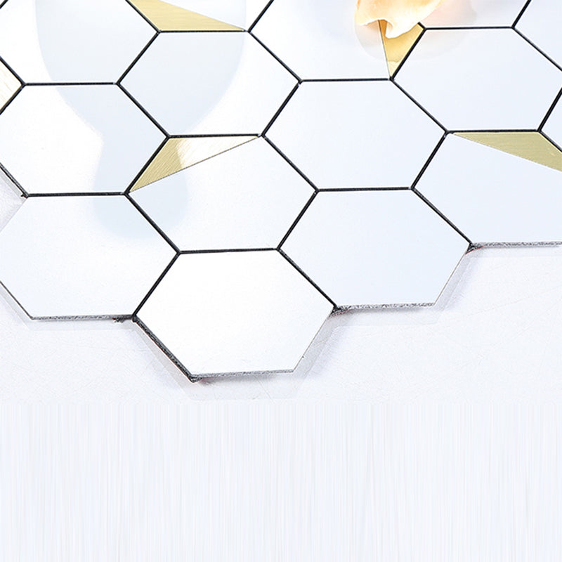 Kitchen Mosaic Tile Wallpaper Waterproof Peel and Stick Backsplash Tile