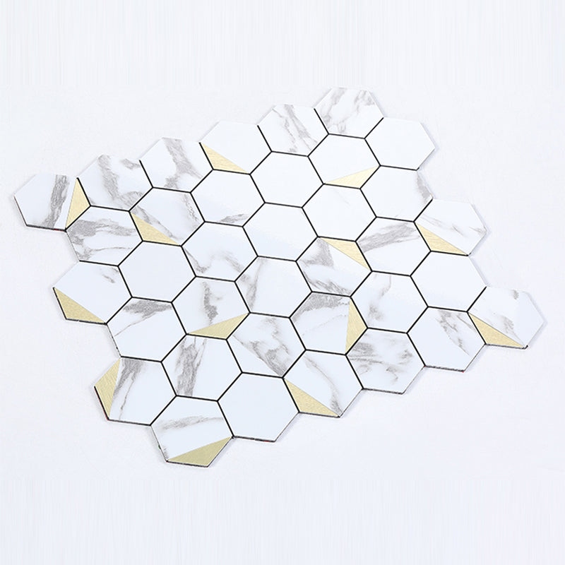 Kitchen Mosaic Tile Wallpaper Waterproof Peel and Stick Backsplash Tile