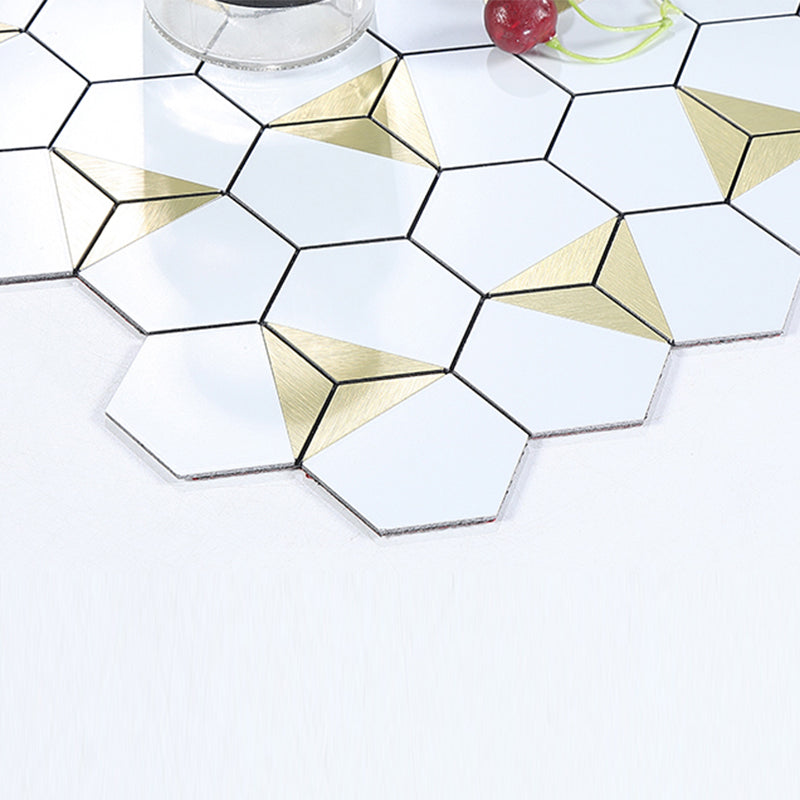 Kitchen Mosaic Tile Wallpaper Waterproof Peel and Stick Backsplash Tile