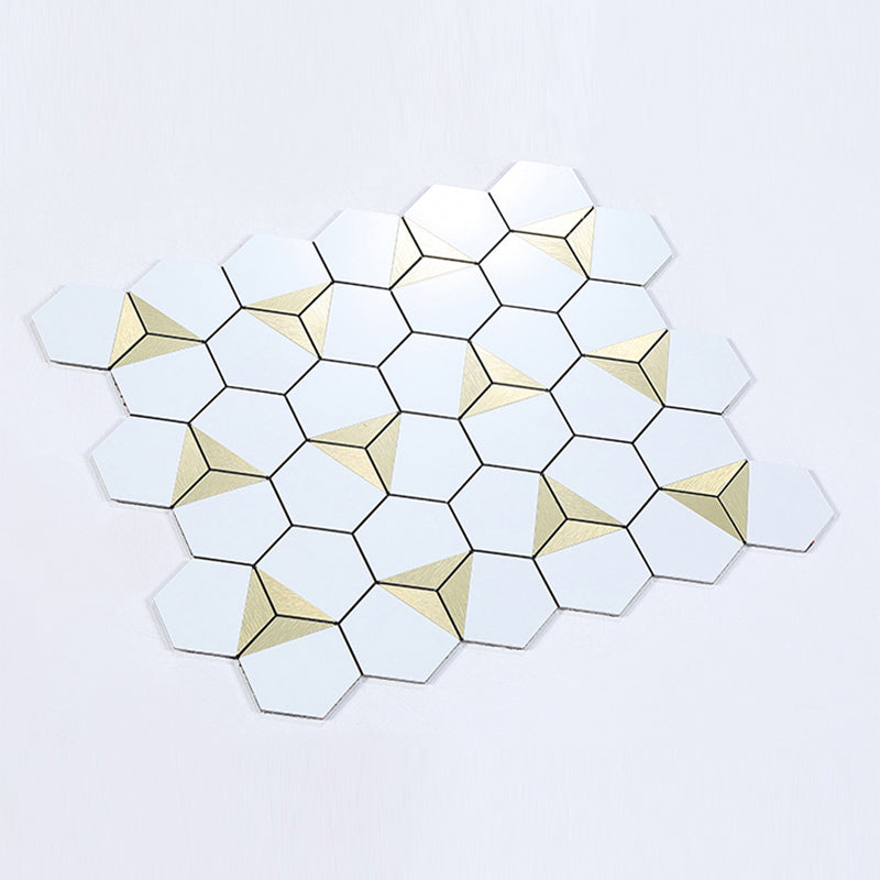 Kitchen Mosaic Tile Wallpaper Waterproof Peel and Stick Backsplash Tile