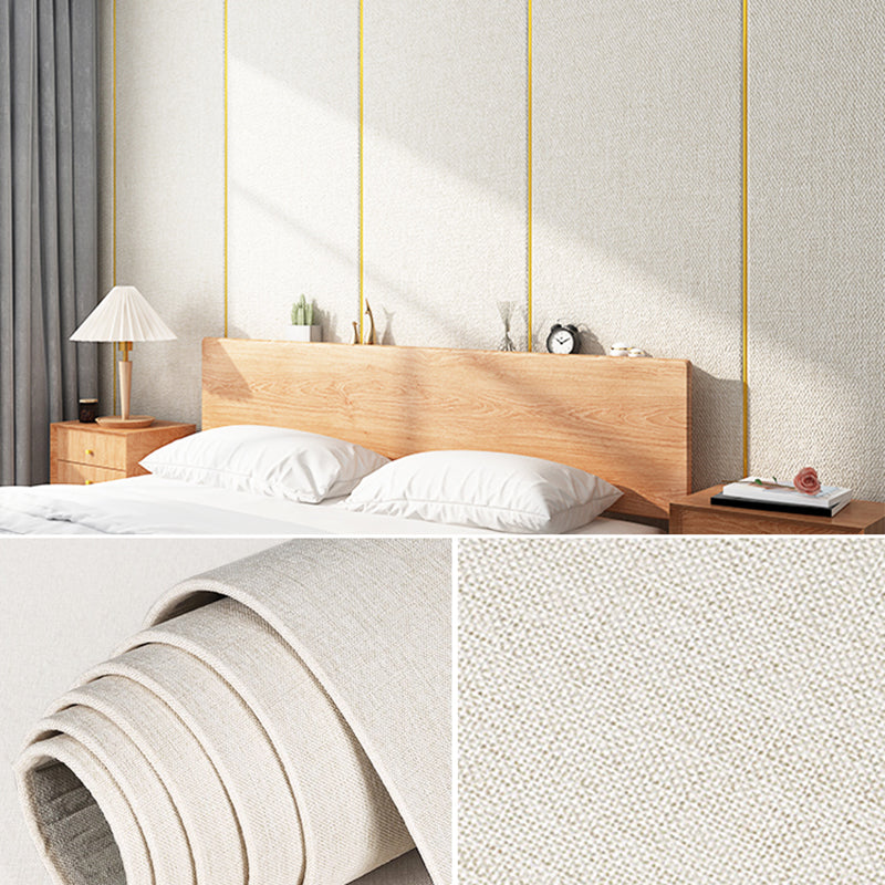 Modern Flax Wall Covering Paneling Textured Wall Interior Anti-collision Plank