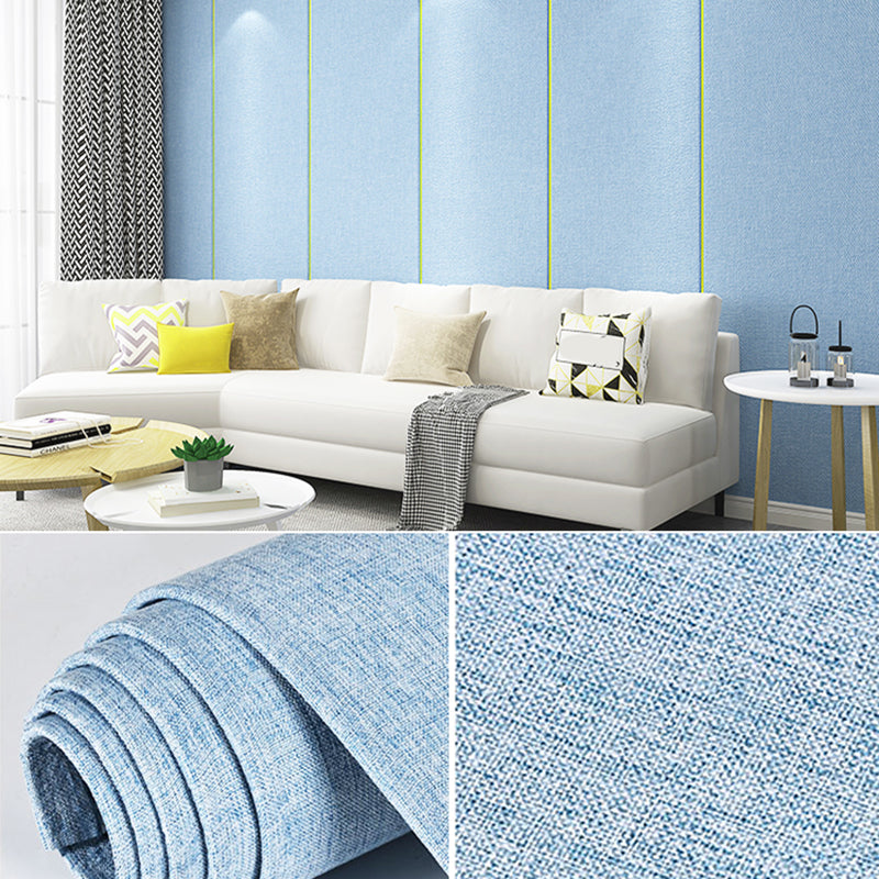 Modern Flax Wall Covering Paneling Textured Wall Interior Anti-collision Plank