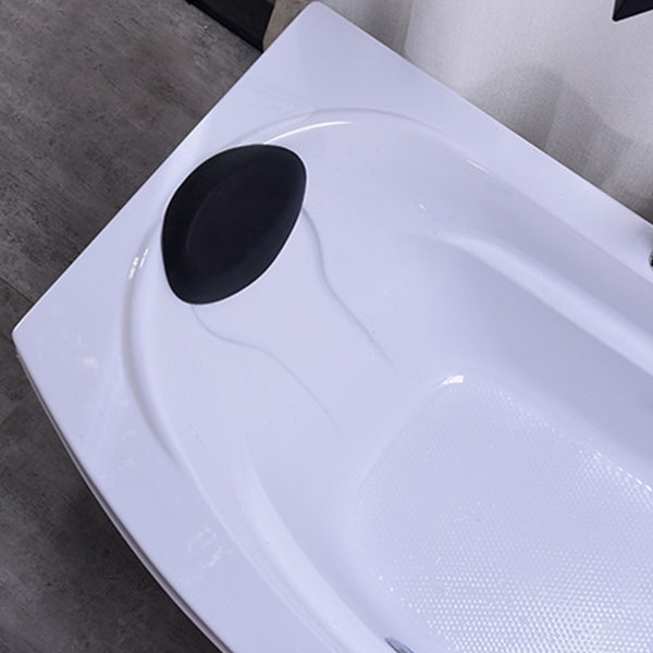 Modern Rectangular Bathtub Stand Alone Acrylic White Soaking Bath