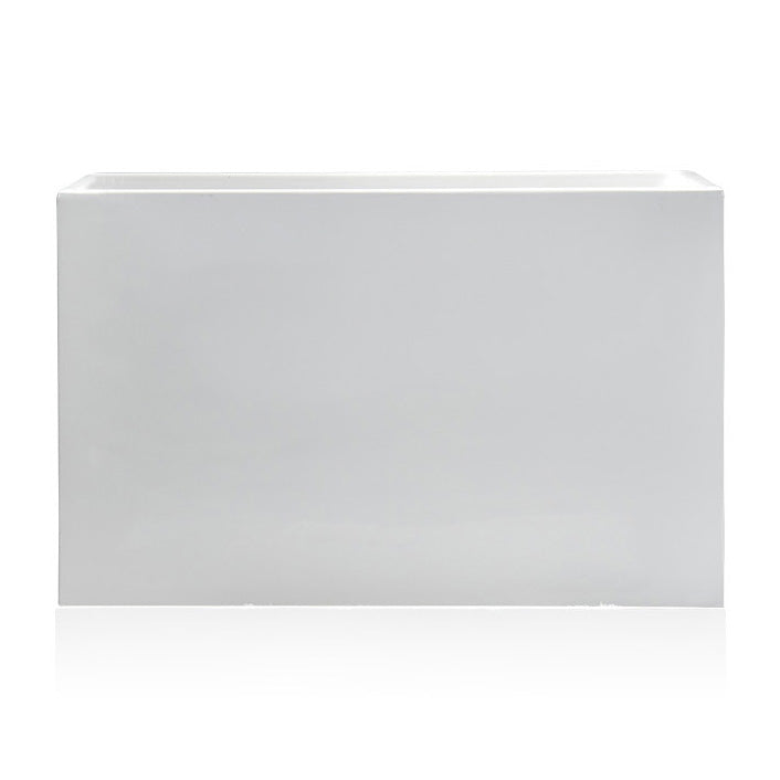 Back to Wall Soaking Bathtub Rectangular Modern Bath Tub (Board not Included)