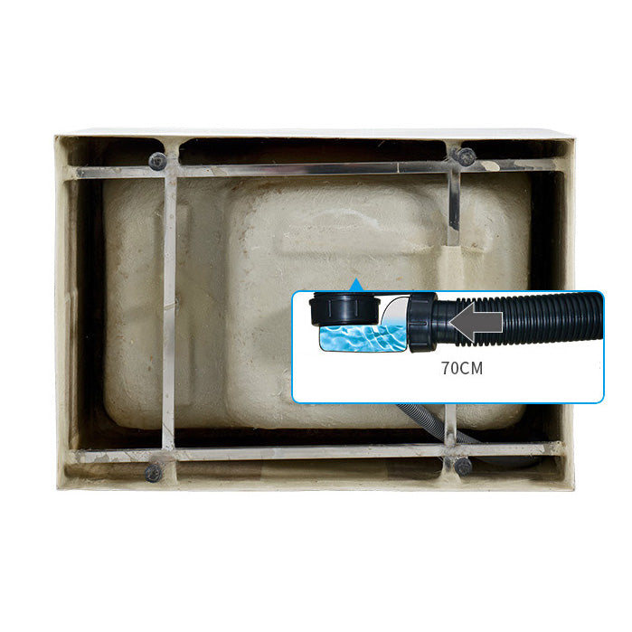 Back to Wall Soaking Bathtub Rectangular Modern Bath Tub (Board not Included)