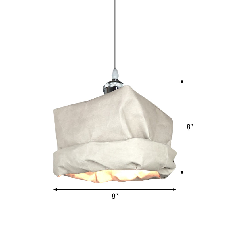 SACK FASE Kraft CARFT PENDANT LIGHT MODERINISTRAMENTO MODERNO BIANCO BUIETTO LAMPAGGIO