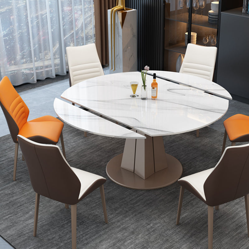 Drop-Leaf Dining Table Contemporary Pedestal Dining Room Table