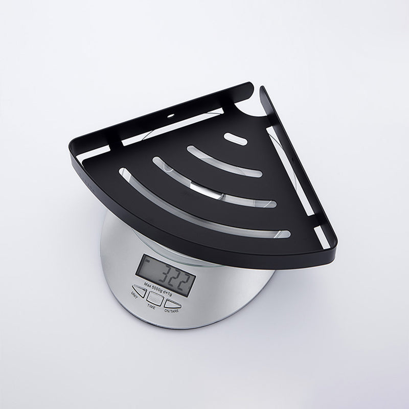 Silver/Black Bathroom Accessory Set Modern 1/2/3 - Piece Bath Shelf