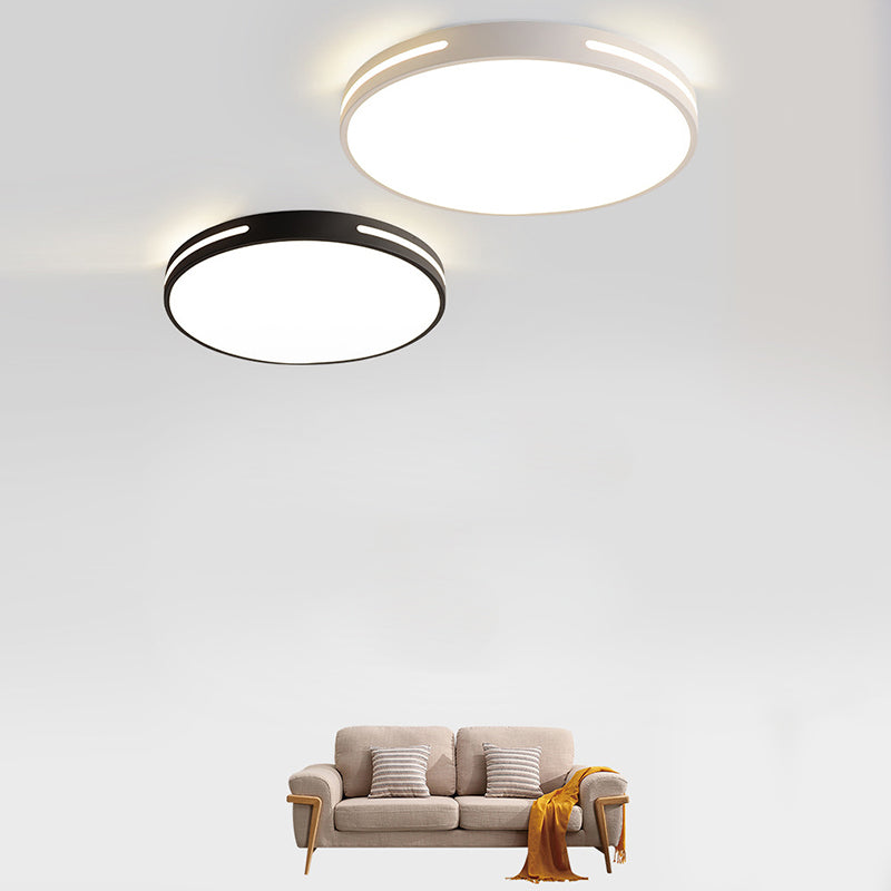Minimalist Geometric Flush Mount Lighting Metal 1 Light Flush Ceiling Lights