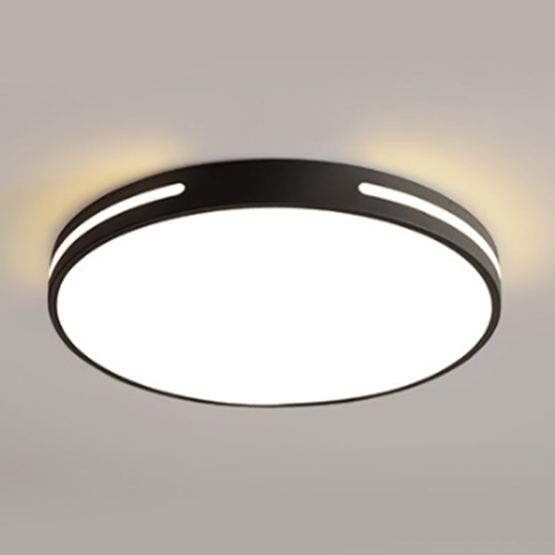 Minimalist Geometric Flush Mount Lighting Metal 1 Light Flush Ceiling Lights