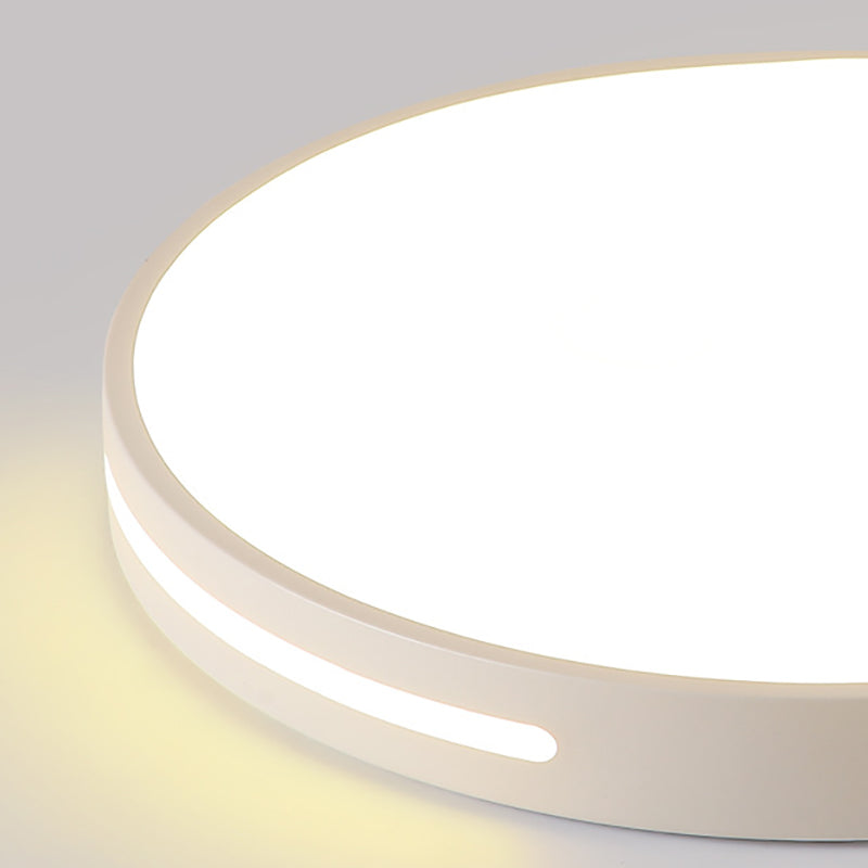 Minimalist Geometric Flush Mount Lighting Metal 1 Light Flush Ceiling Lights