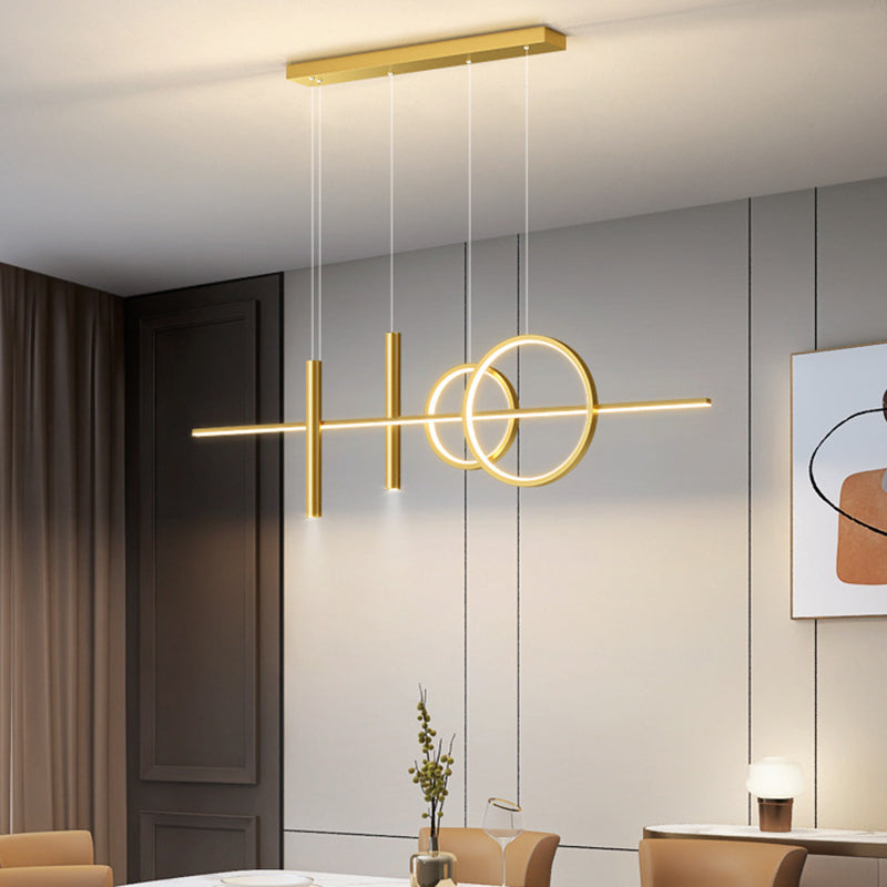 Modern Hanging Ceiling Light 5 Light Island Ceiling Light for Living Room