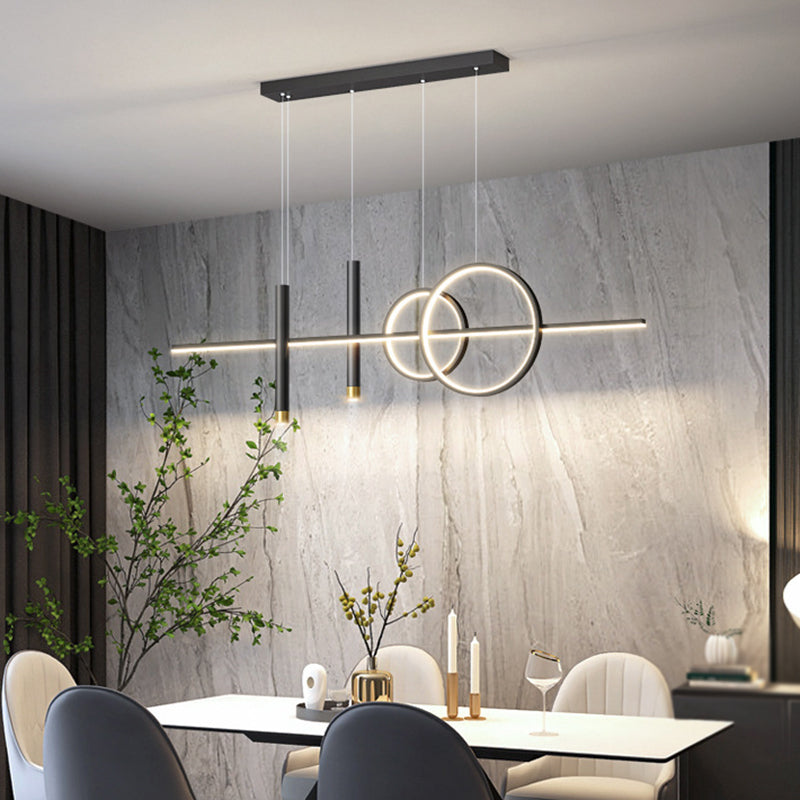 Modern Hanging Ceiling Light 5 Light Island Ceiling Light for Living Room