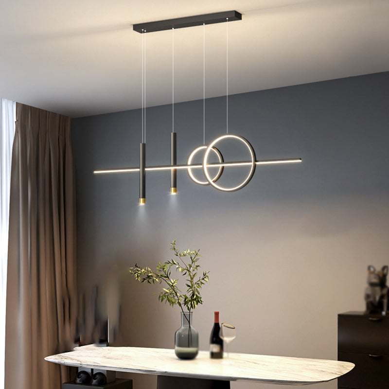 Modern Hanging Ceiling Light 5 Light Island Ceiling Light for Living Room