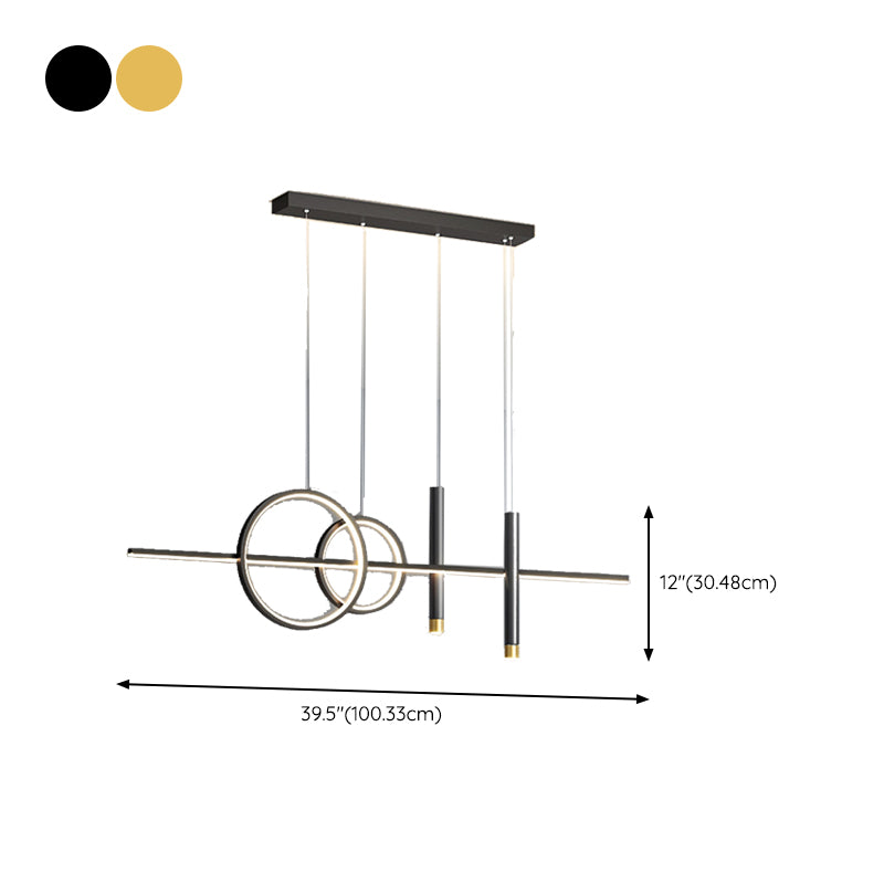 Modern Hanging Ceiling Light 5 Light Island Ceiling Light for Living Room