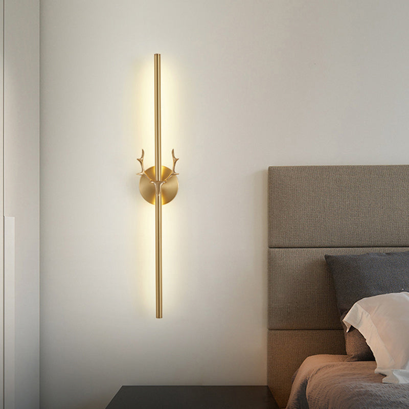 Modern Metal Shade Wall Lighting Fixtures Gold Shade Wall Lamp for Bedroom