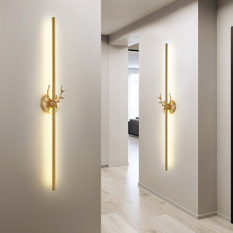 Modern Metal Shade Wall Lighting Fixtures Gold Shade Wall Lamp for Bedroom