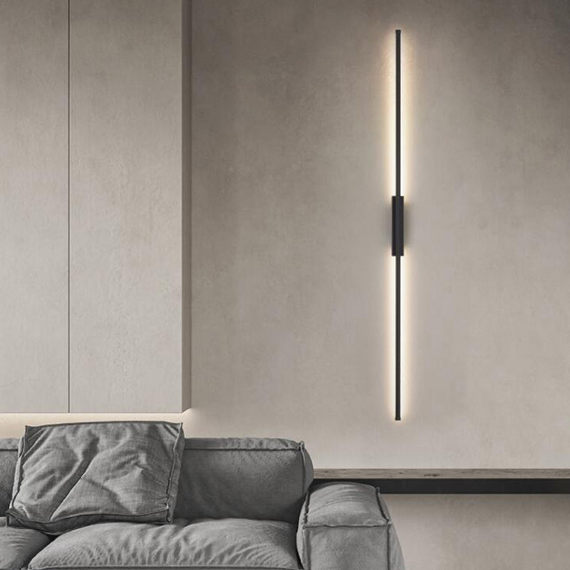 Black Shade Wall Lamp Modern Metal Shade Wall Lighting Fixtures for Living Room