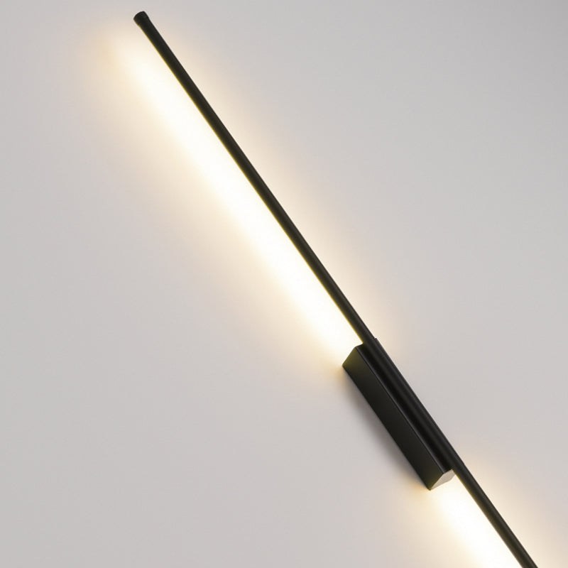 Black Shade Wall Lamp Modern Metal Shade Wall Lighting Fixtures for Living Room