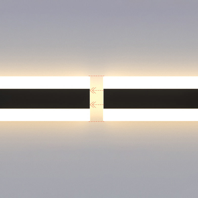 Modern Black Vanity Lighting LED Metal Bath Light for Bathroom