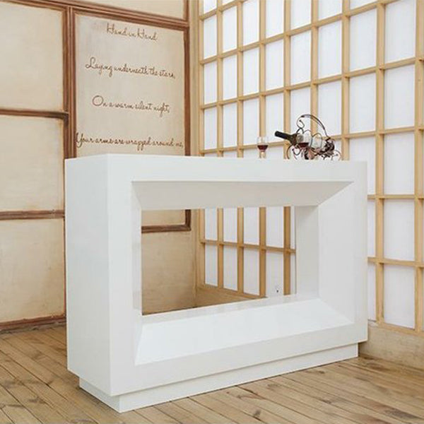 Contemporary Rectangle Counter Table Indoor Bar Dining Table