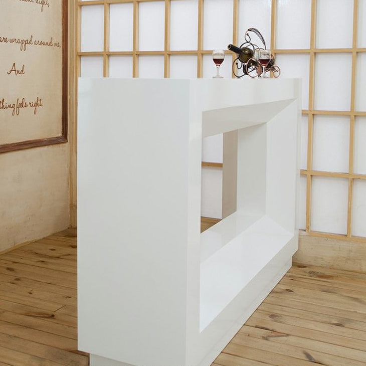 Contemporary Rectangle Counter Table Indoor Bar Dining Table