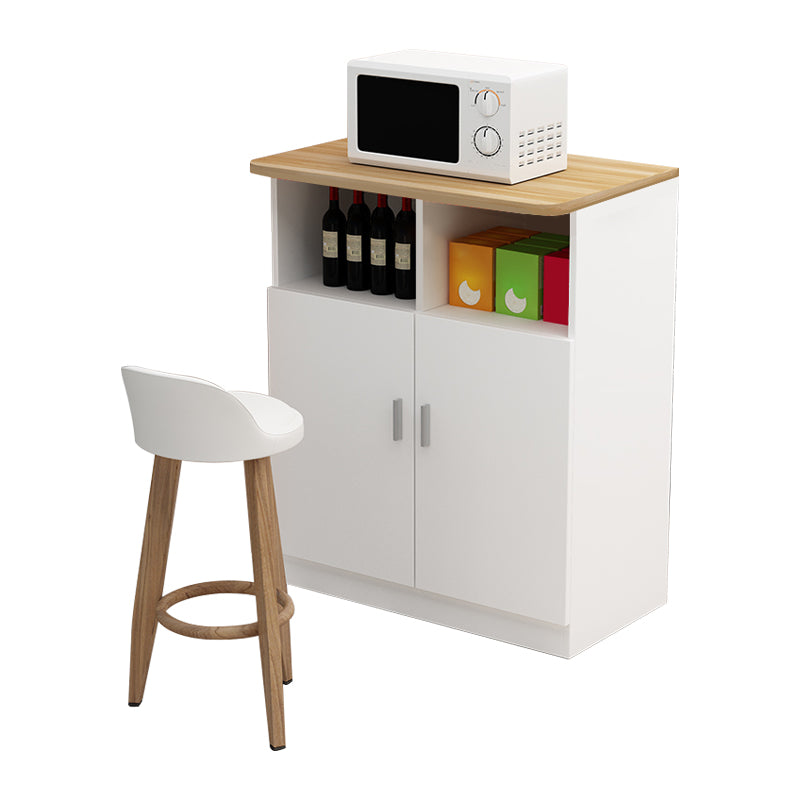 Contemporary Bar Dining Table Rectangle Wooden Counter Table