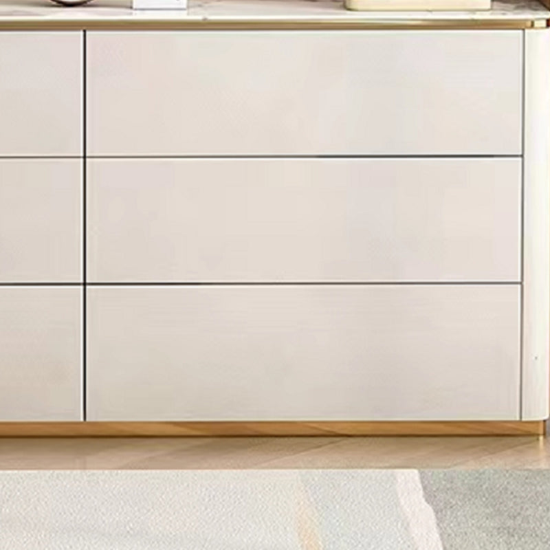 Stone Storage Chest Dresser Contemporary 11.7 Inch W Dresser with 6 Drawers