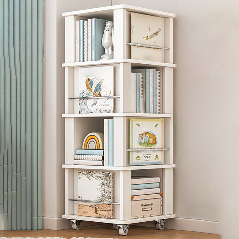 Engineered Wood Standard Bookcase Closed Back Scandinavian Bookshelf