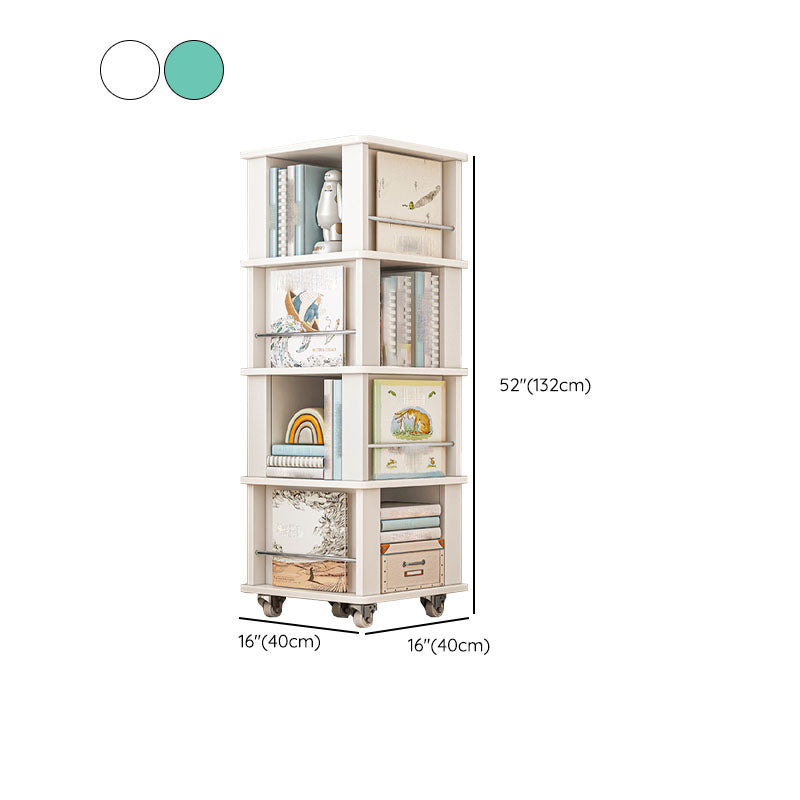 Engineered Wood Standard Bookcase Closed Back Scandinavian Bookshelf