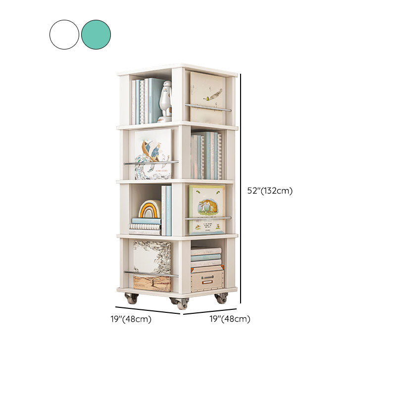 Engineered Wood Standard Bookcase Closed Back Scandinavian Bookshelf