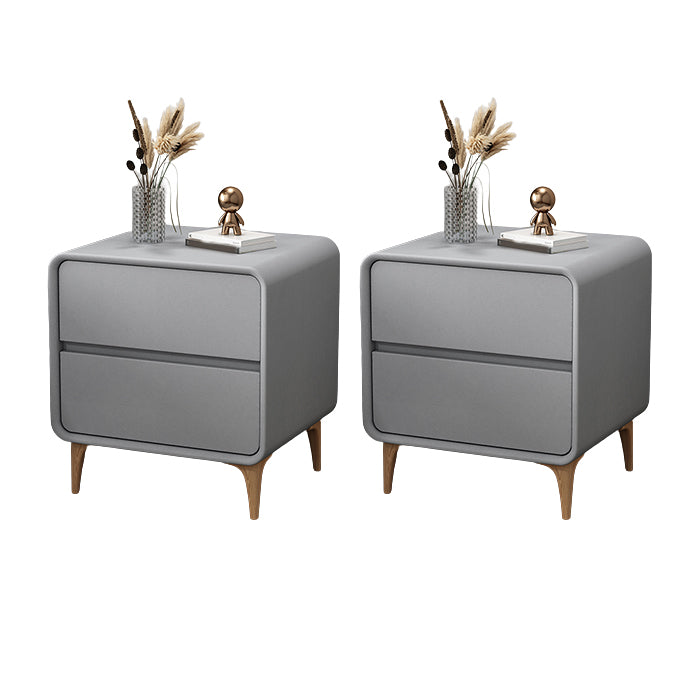 Contemporary Solid Wood Kids Nightstand Narrow Nightstand with Drawers