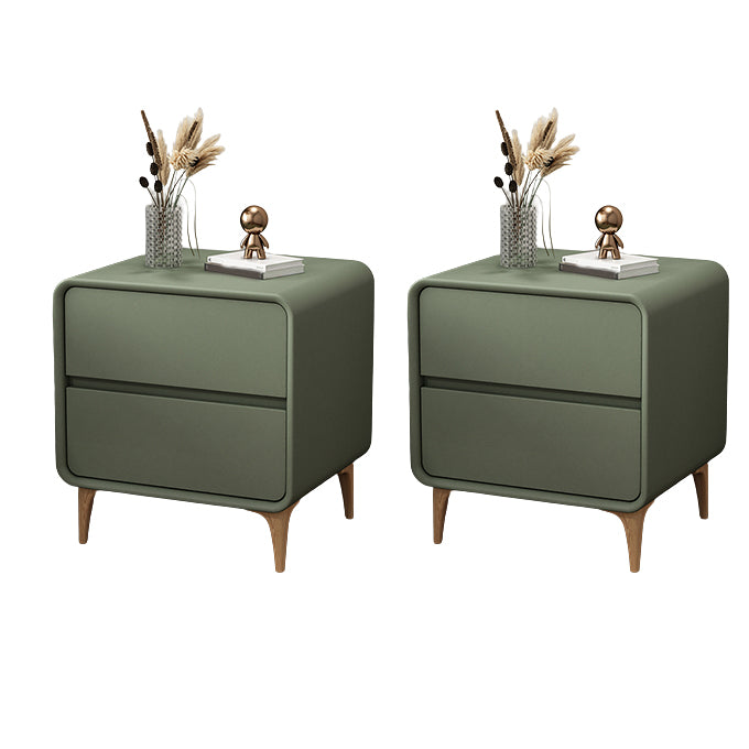 Contemporary Solid Wood Kids Nightstand Narrow Nightstand with Drawers