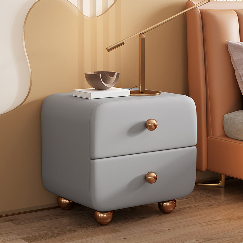 Contemporary Narrow Nightstand Solid Wood Kids Nightstand with Drawers