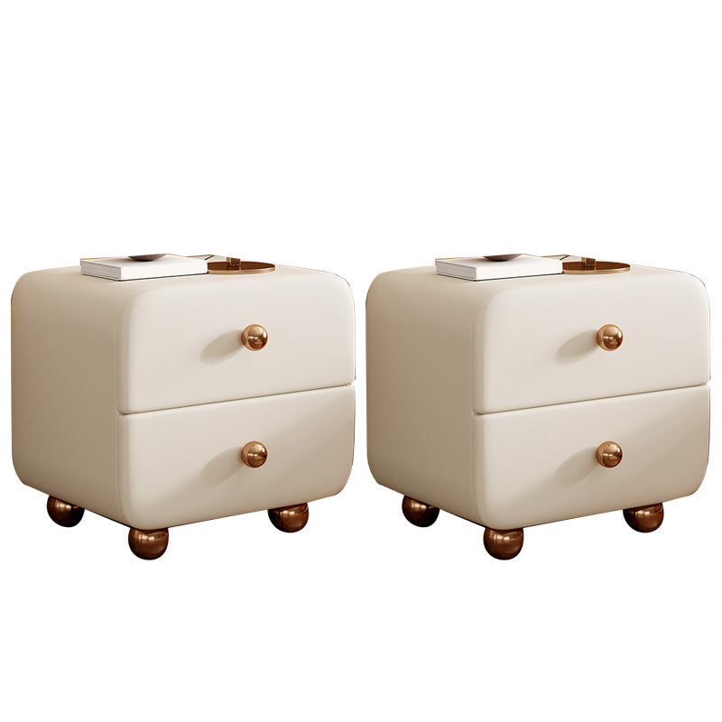 Contemporary Narrow Nightstand Solid Wood Kids Nightstand with Drawers