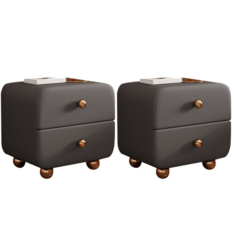 Contemporary Narrow Nightstand Solid Wood Kids Nightstand with Drawers