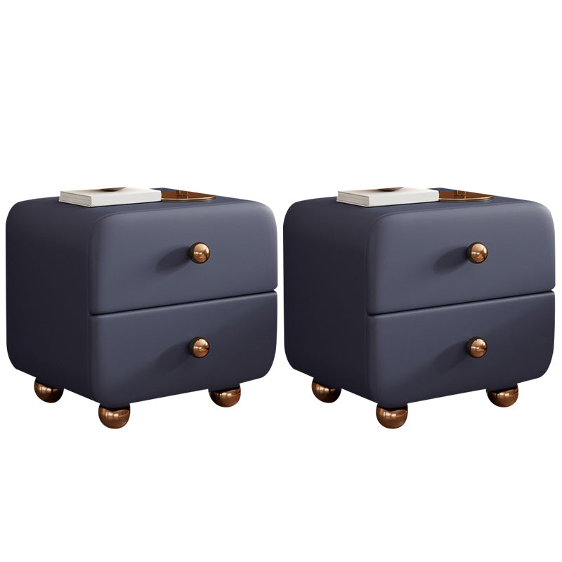Contemporary Narrow Nightstand Solid Wood Kids Nightstand with Drawers