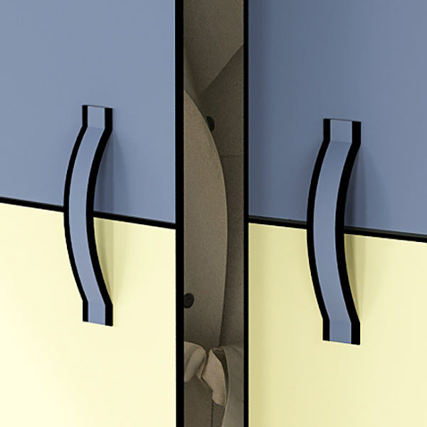 Modern Style Metal Frame Wardrobe Foldable Wardrobe with Garment Rod