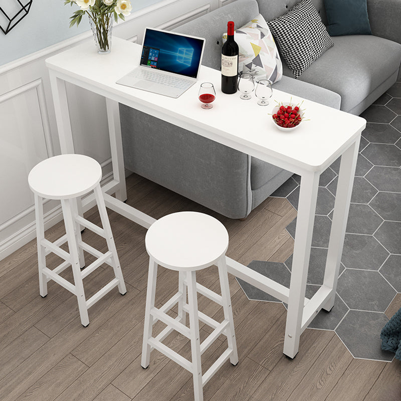 Industrial Rectangle Wood Counter Table 3/5 Pieces Bar Table Set for Cafe