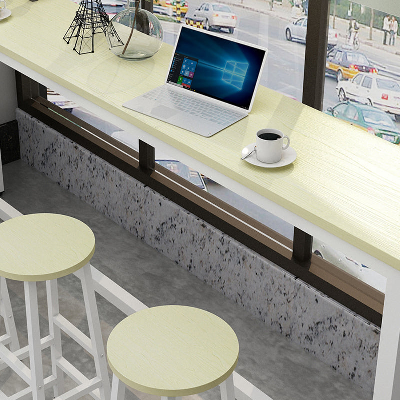 Industrial Rectangle Wood Counter Table 3/5 Pieces Bar Table Set for Cafe