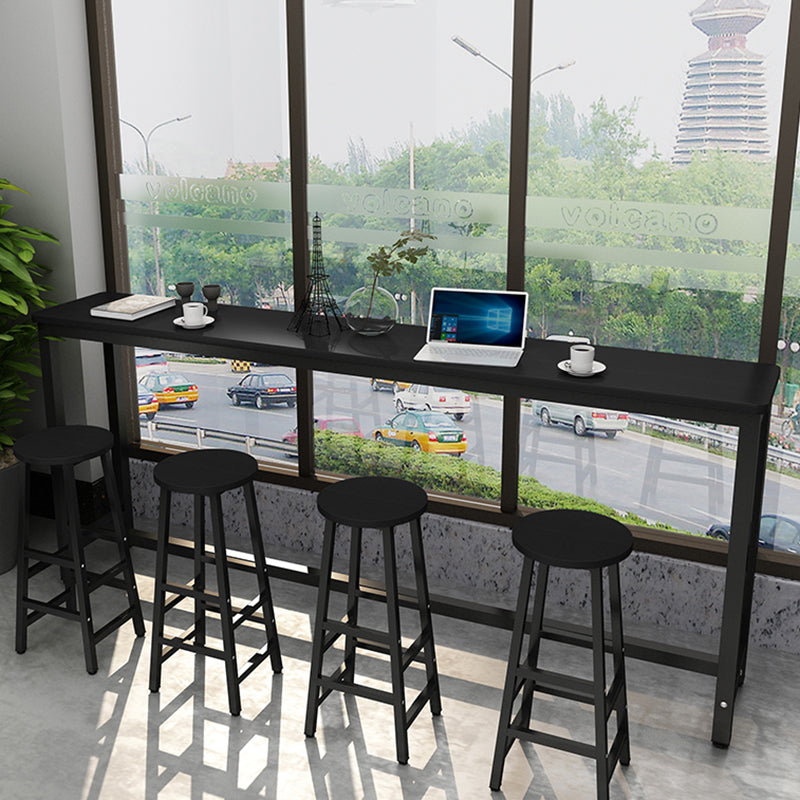 Industrial Rectangle Wood Counter Table 3/5 Pieces Bar Table Set for Cafe