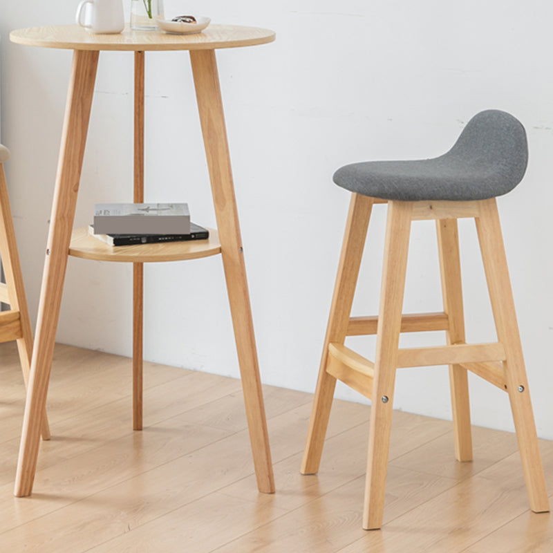 Modern Round Wood Counter Table 1/3 Pieces Bar Table Set for Cafe