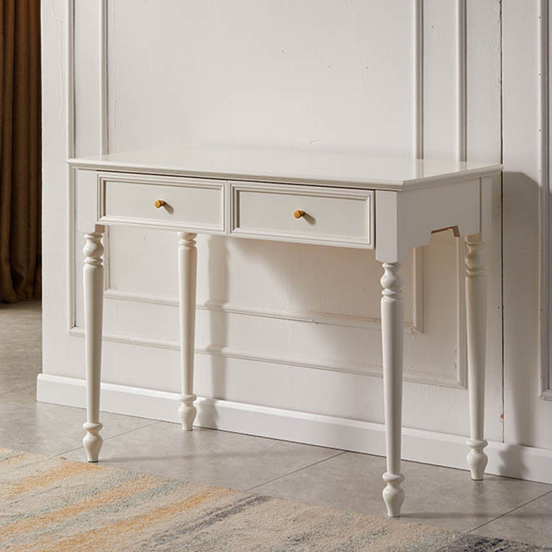 17.72" Wide Vanity Set with Drawers Solid Wood Make-up Vanity