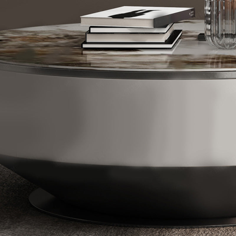 Glam Nesting Coffee Table Set Pedestal Coffee Table with Storage Drawers