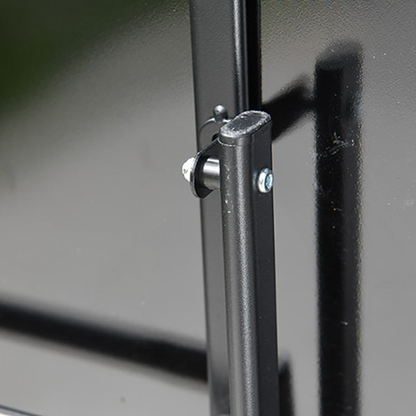 Modern Geometric Foldable Courtyard Table Metal Frame Outdoor Table