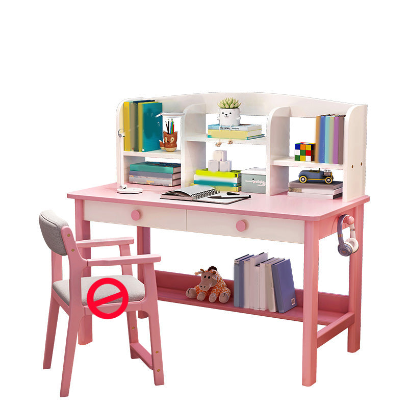 Writing Desk Home Kids Desk 23.6" W Solid Wood Desk with Drawer