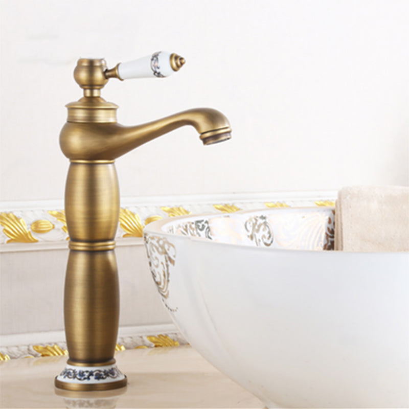 Country Wide Spread Bathroom Faucet Vintage Vanity Sink Faucet